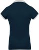 Kariban galléros Női piké póló, kontrasztos passzékkal KA259, Navy/Oxford Grey-2XL