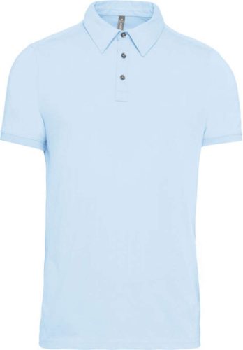 Kariban férfi galléros rövid ujjú jersey póló KA262, Sky Blue-2XL