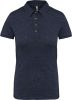 Kariban galléros Női rövid ujjú jersey póló KA263, French Navy Heather-XS