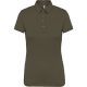 Kariban galléros Női rövid ujjú jersey póló KA263, Light Khaki-2XL