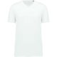 Kariban férfi V-nyakú pamut póló, Supima pamutból KA3002, White-2XL