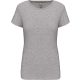 Kariban rövid ujjú környakas sztreccs Női póló KA3013, Light Grey Heather-2XL