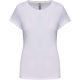 Kariban rövid ujjú környakas sztreccs Női póló KA3013, White-XL
