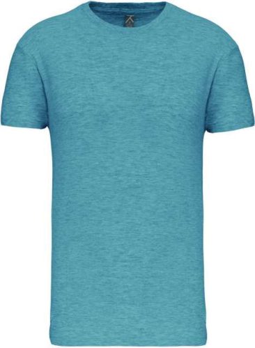 Kariban organikus rövid ujjú férfi póló KA3025IC, Cloudy Blue Heather-2XL