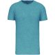 Kariban organikus rövid ujjú férfi póló KA3025IC, Cloudy Blue Heather-2XL