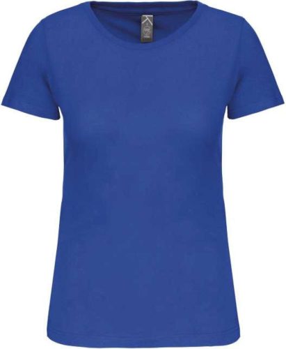 Kariban organikus kereknyakú rövid ujjú Női póló KA3026IC, Light Royal Blue-XL