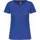 Kariban organikus kereknyakú rövid ujjú Női póló KA3026IC, Light Royal Blue-XL