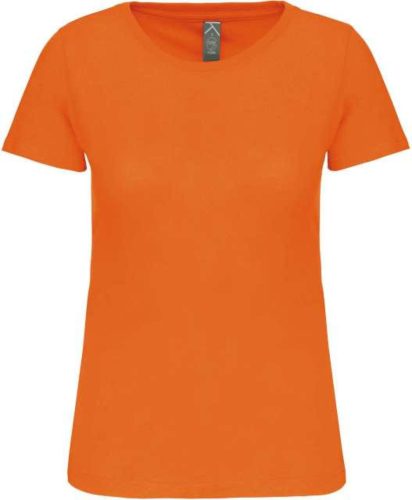 Kariban organikus kereknyakú rövid ujjú Női póló KA3026IC, Orange-2XL