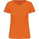 Kariban organikus kereknyakú rövid ujjú Női póló KA3026IC, Orange-2XL