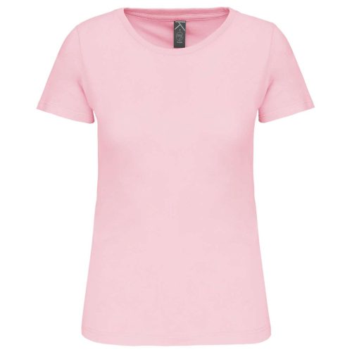 Kariban organikus kereknyakú rövid ujjú Női póló KA3026IC, Pale Pink-2XL