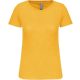 Kariban organikus kereknyakú rövid ujjú Női póló KA3026IC, Yellow-S