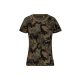 Kariban terepmintás Női póló környakas, rövid ujjú KA3031, Olive Camouflage-XS