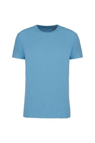 Kariban körkötött organikus férfi póló rövid ujjú KA3032IC, Cloudy Blue Heather-2XL