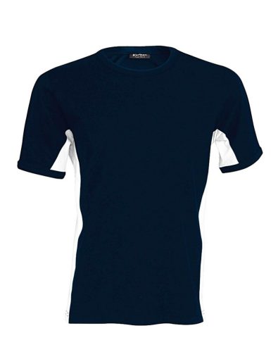 Kariban rövid ujjú - TIGER - kétszínű férfi póló KA340, Navy/White-L