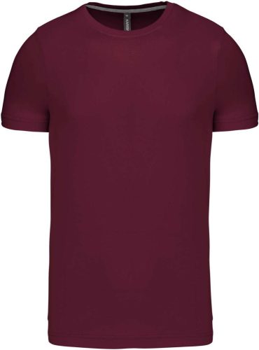 Kariban jersey rövid ujjú férfi póló KA356, Wine-2XL