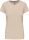 Kariban rövid ujjú környakas Női pamut póló KA380, Light Sand-2XL