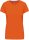 Kariban rövid ujjú környakas Női pamut póló KA380, Orange-M