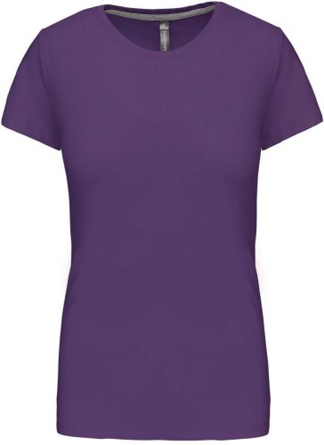Kariban rövid ujjú környakas Női pamut póló KA380, Purple-3XL