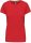 Kariban rövid ujjú környakas Női pamut póló KA380, Red-2XL