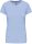 Kariban rövid ujjú környakas Női pamut póló KA380, Sky Blue-L