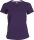 Kariban V-nyakú rövid ujjú Női pamut póló KA381, Purple-S