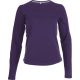 Kariban hosszú ujjú kereknyakú Női pamut póló KA383, Purple-2XL