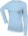 Kariban hosszú ujjú kereknyakú Női pamut póló KA383, Sky Blue-XL