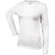 Kariban hosszú ujjú kereknyakú Női pamut póló KA383, White-L