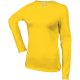 Kariban hosszú ujjú kereknyakú Női pamut póló KA383, Yellow-S