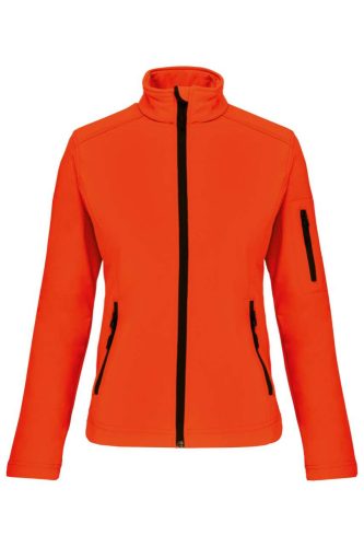 Kariban Női softshell dzseki KA400, Fluorescent Orange-4XL