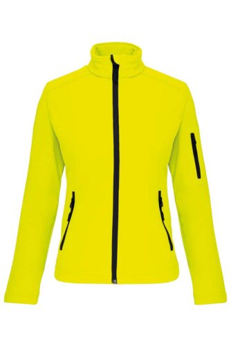 Kariban Női softshell dzseki KA400, Fluorescent Yellow-M