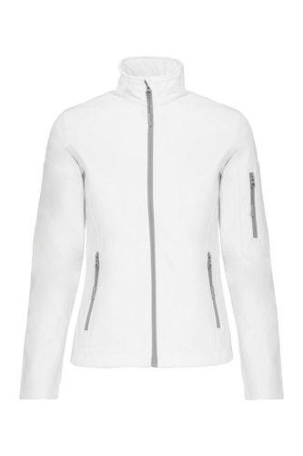 Kariban Női softshell dzseki KA400, White-3XL