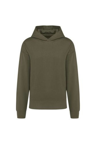 Kariban laza szabású unisex kapucnis pulóver KA4018, Light Khaki-S