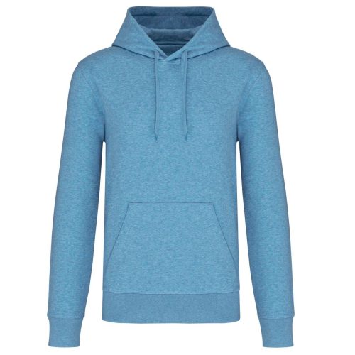 Kariban organikus féfi kapucnis pulóver KA4027, Cloudy Blue Heather-5XL