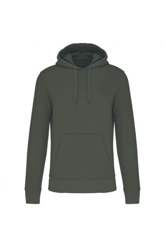 Kariban organikus féfi kapucnis pulóver KA4027, Dark Khaki-3XL