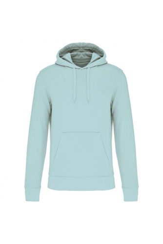 Kariban organikus féfi kapucnis pulóver KA4027, Ice Mint-3XL