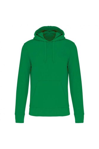 Kariban organikus féfi kapucnis pulóver KA4027, Kelly Green-2XL