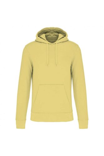 Kariban organikus féfi kapucnis pulóver KA4027, Lemon Yellow-2XL