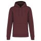 Kariban organikus féfi kapucnis pulóver KA4027, Wine Heather-2XL