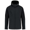 Kariban kapucnis softshell férfi dzseki KA413, Black-S