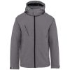 Kariban kapucnis softshell férfi dzseki KA413, Marl Grey-3XL