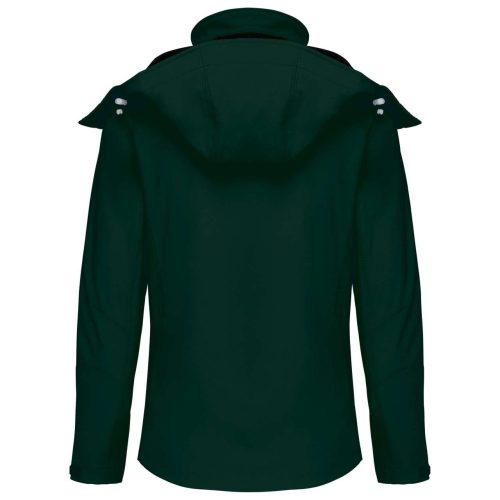 Kariban kapucnis Női softshell dzseki KA414, Bottle Green-2XL