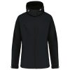 Kariban kapucnis Női softshell dzseki KA414, Black-XL