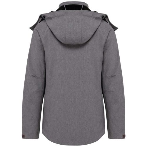 Kariban kapucnis Női softshell dzseki KA414, Marl Grey-2XL