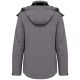 Kariban kapucnis Női softshell dzseki KA414, Marl Grey-3XL