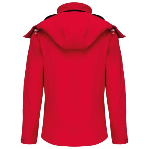 Kariban kapucnis Női softshell dzseki KA414, Red-2XL