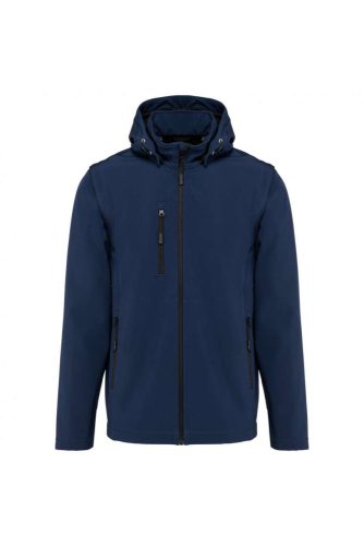 Kariban levehető ujjú kapucnis softshell dzseki KA422, Navy-2XL