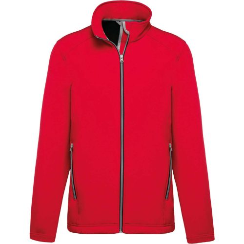 Kariban férfi két rétegű softshell dzseki KA424, Red-M