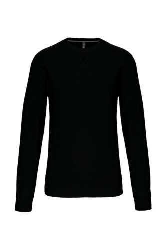 Kariban vastag kereknyakú pulóver KA442, Black-2XL