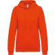 Kariban Női kapucnis pulóver KA473, Orange-2XL